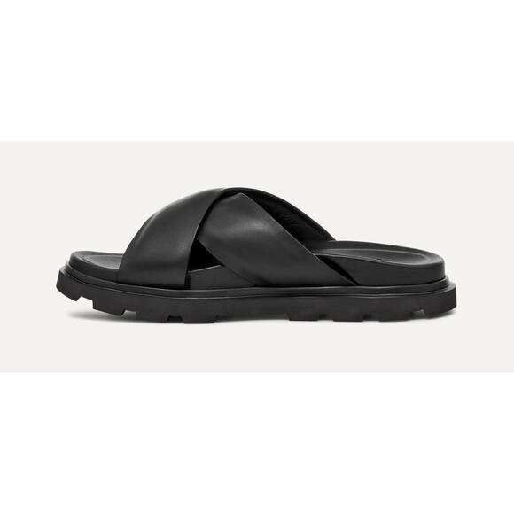 UGG Capitola Men's Size US 12 / EU 45 Cross Slide Sandal, Black NEW - Picture 5 of 6